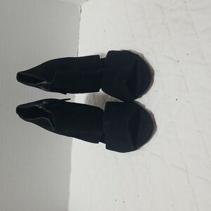 Franco sarto womens black open toed 3 inch heels size 8.5